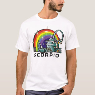 T-shirt Arc en ciel des années 1980 avec scorpion