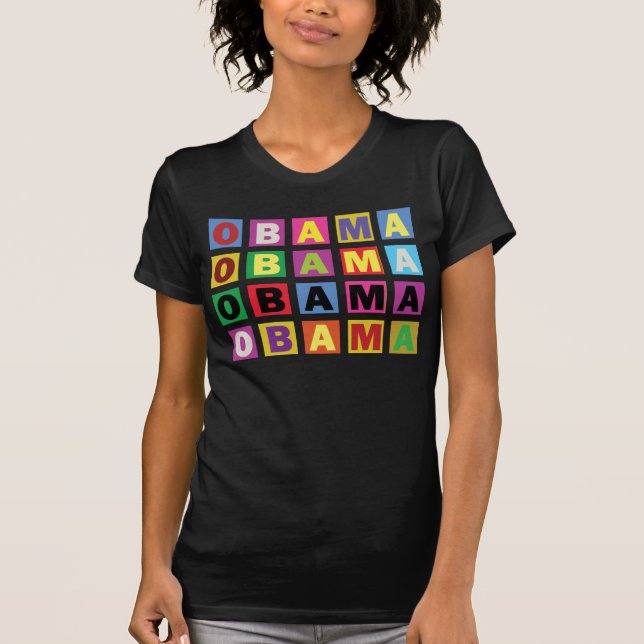 T-shirt Arc-en-ciel d'Obama (Devant)