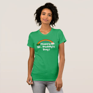 T-shirt Arc-en-ciel du jour du paddy heureux de St