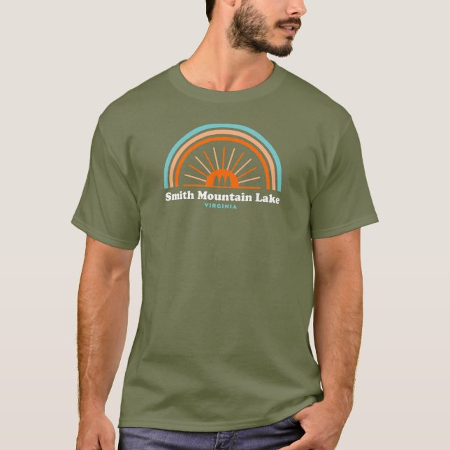 T-shirt Arc-en-ciel du lac Smith Mountain Virginia (Devant)
