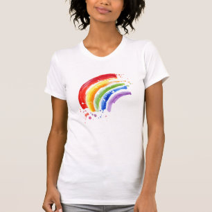 T-shirt Arc-en-ciel en aquarelle