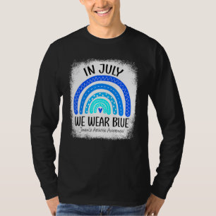 T-shirt Arc-En-Ciel En Juillet Nous Portons Blue Juvenile