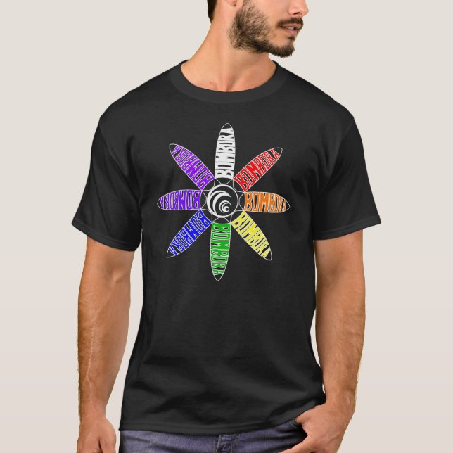 T-shirt Arc-en-ciel en spirale de Bombora (Devant)