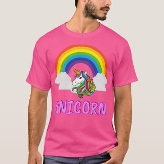 T-shirt Arc-en-ciel et licorne
