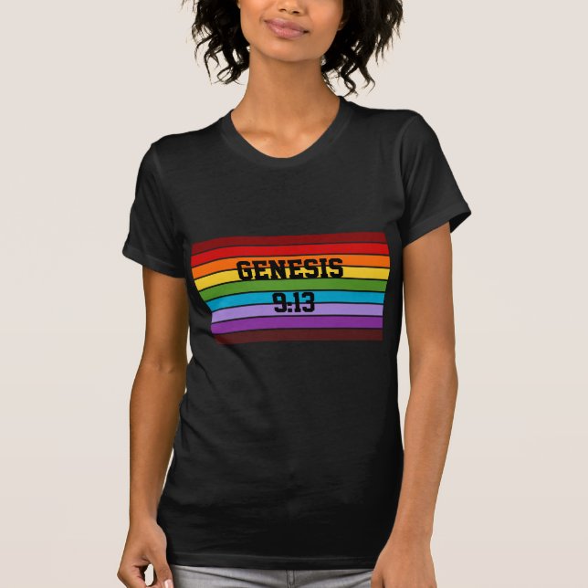 T-shirt Arc-en-ciel, Genèse 9:13 (Devant)