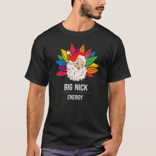 T-shirt Arc-en-ciel Grande Énergie Nick  Santa Claus Clin 