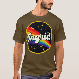 T-shirt Arc-en-ciel Ingrid dans l'espace Style Vintage