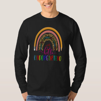 T-shirt Arc-en-ciel Léopard Bonjour Maternelle Rentrée Sco