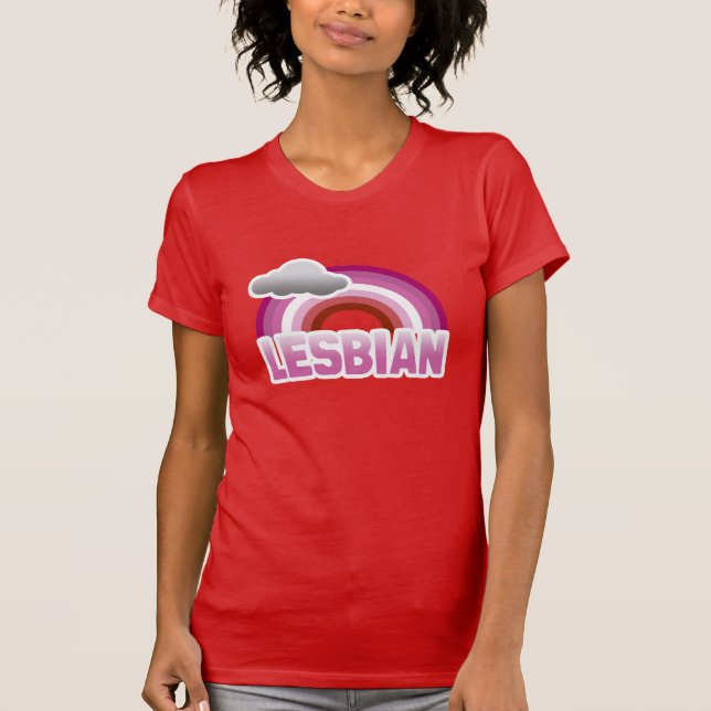 T-SHIRT ARC-EN-CIEL LESBIEN (Devant)