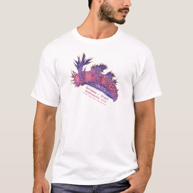 T-shirt Arc-en-ciel/Nudibranche géante (Devant)