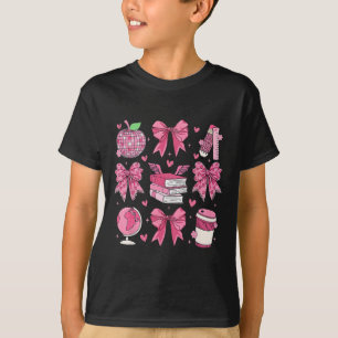T-shirt Arc-en-ciel Rose Ruban Pomme Professeur Reconnaiss