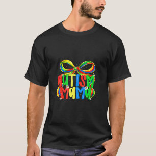 T-shirt Arc En Ciel Ruban De Sensibilisation À L'Autisme M