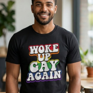 T-shirt Arc-en-ciel Se réveille Gay Encore Fierté
