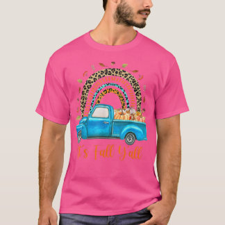 T-shirt Arc En Ciel Son Yall Citrouille Camion Arbre d'Aut