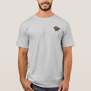 T-SHIRT ARC-EN-CIEL TOTALEMENT GAI - BLANC - .PNG
