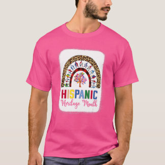 T-shirt Arc en ciel Tous les pays Drapeaux Leopard Hérite 
