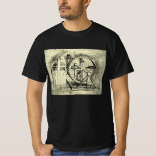 T-shirt Arc-en-tête propulsé de Léonard de Vinci