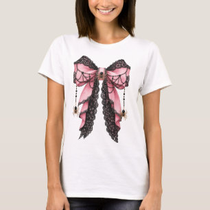 T-shirt Arc gothique coquette araignée nœud esthétique Hal
