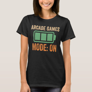 T-shirt Arcade Games Mode sur la conception de la batterie