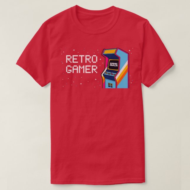 T-shirt Arcade Video Game Machine Drôle Retro Gaming Cadea (Design devant)