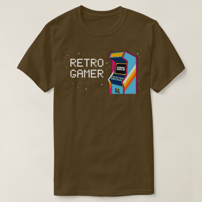 T-shirt Arcade Video Game Machine Drôle Retro Gaming Cadea (Design devant)