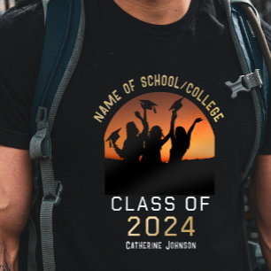 T-shirt Arch Photo Graduation Class of 2024 Nom personnali