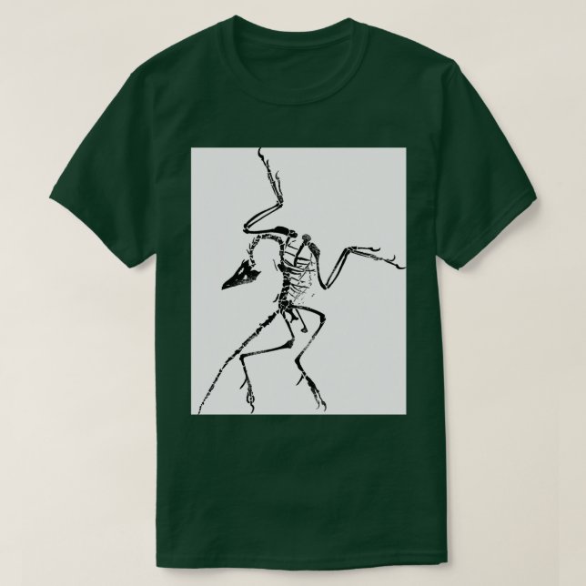 T-shirt Archaeopteryx Squelette Imprimer Graphique (Design devant)