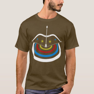 T-shirt Arche Sport Archer Archer Arrow Et Bow