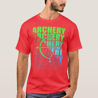T-shirt Arche Sport Archer Archer Arrow Et Bow 14