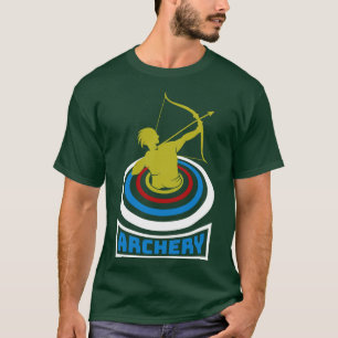 T-shirt Arche Sport Archer Archer Arrow Et Bow 34