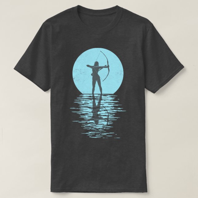 T-shirt Arche Sport Archer Archer Arrow Et Bow (4) (Design devant)