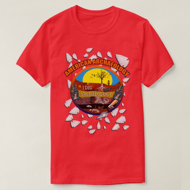 T-shirt Archéologie américaine (Design devant)