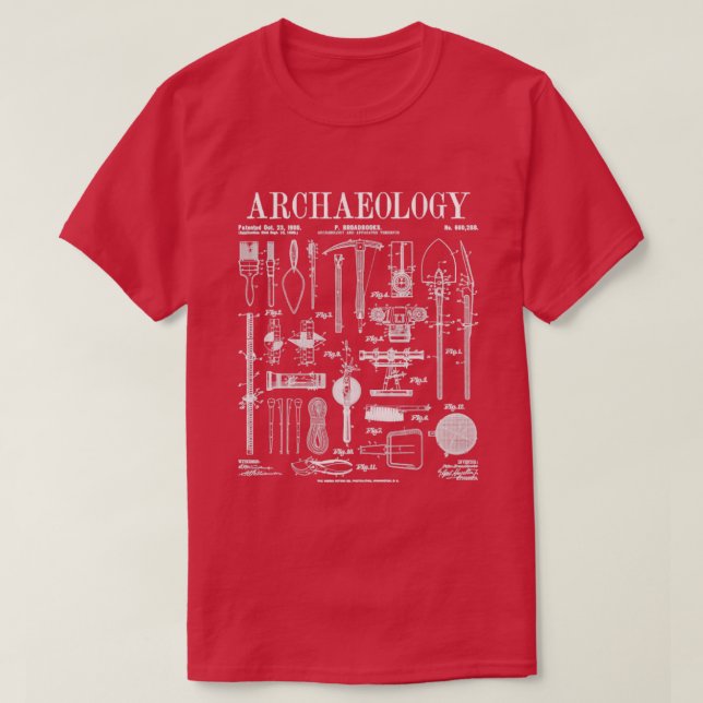 T-shirt Archéologue Archéologie Trousse de terrain pour ét (Design devant)