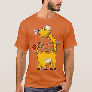 T-shirt Archer de girafe flèche Bow