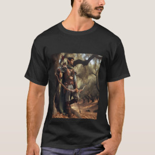 T-shirt Archer d'elfe Imaginaire reposant dans la forêt de