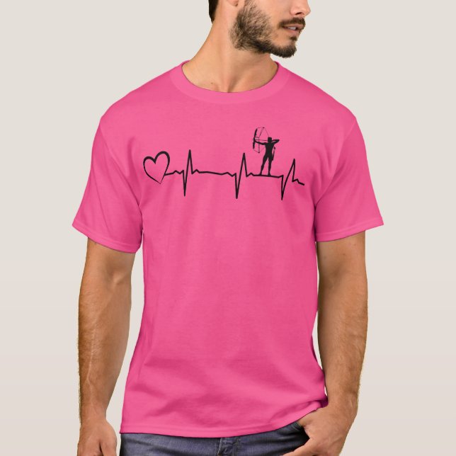 T-shirt Archer Heartbeat Archery Bow Arrow Archery Heartbe (Devant)