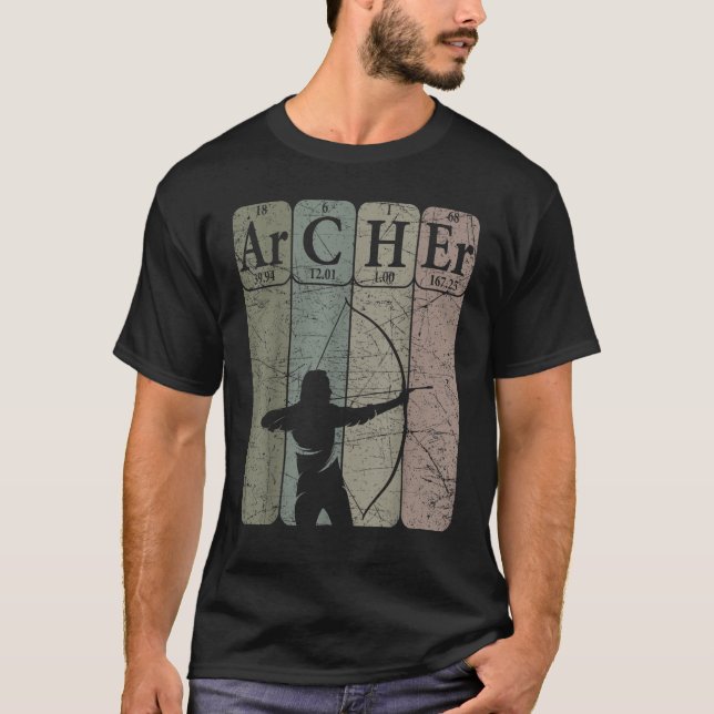 T-shirt Archer Tableau Périodique Eléments Chasse De Bow T (Devant)