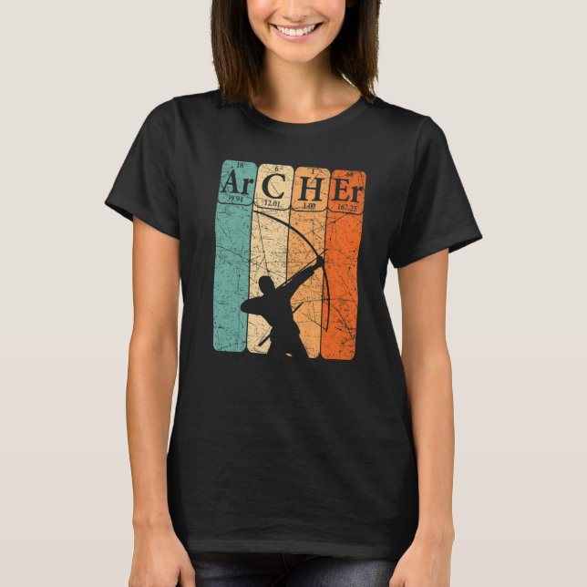 T-shirt Archer Tableau Périodique Eléments Chasse De Bow T (Devant)