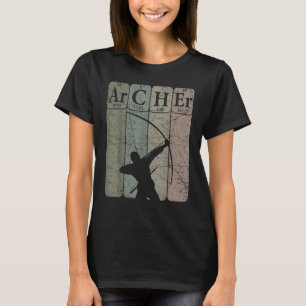 T-shirt Archer Tableau Périodique Eléments Chasse De Bow T