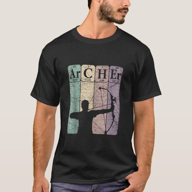 T-shirt Archer Tableau Périodique Eléments Chasse De Bow T (Devant)