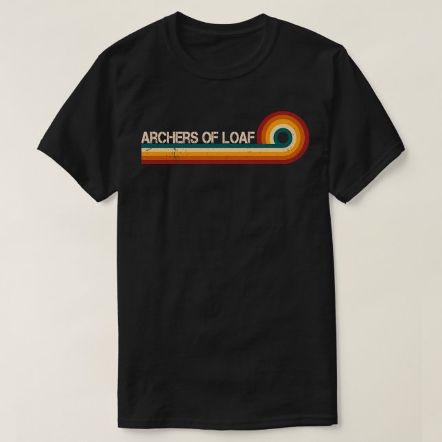 T-shirt Archers de pain Retro Grandes bandes Musicien Vint (Design devant)