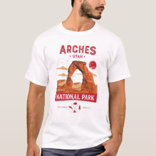 T-shirt Arches Parc National T Delicate Arch Vintage Utah
