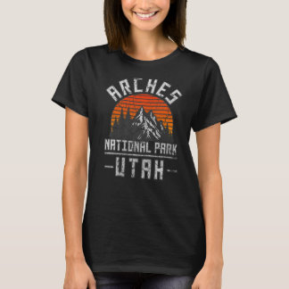 T-shirt Arches Utah Nature Randonnées Monts Extérieurs Vin
