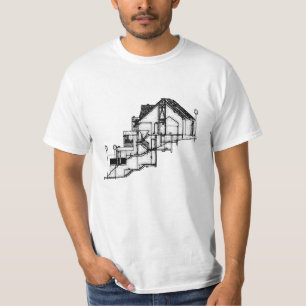 T-Shirt Architecte - Blueprint Design Tee