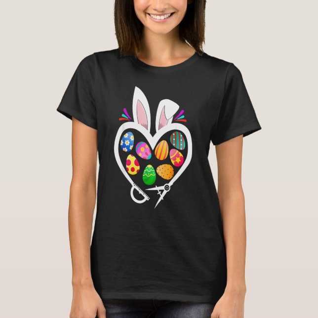 T-shirt Architecte Bunny Heart OEufs de Pâques Chasse Rabb (Devant)