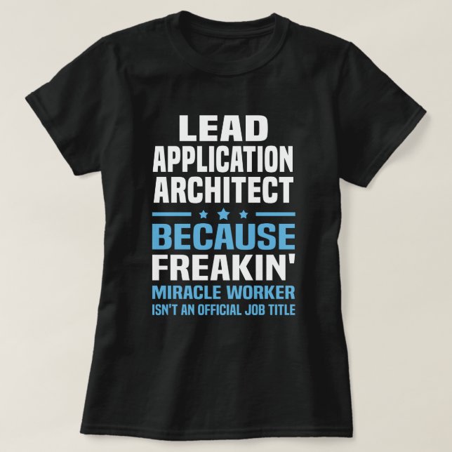 T-shirt Architecte d'application principal (Design devant)