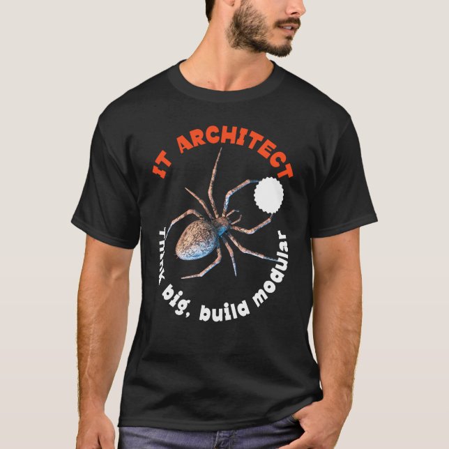 T-shirt Architecte informatique : pensez grand, construise (Devant)