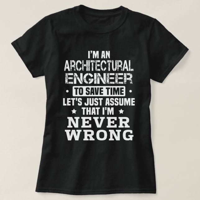 T-shirt Architectural Engineer (Design devant)