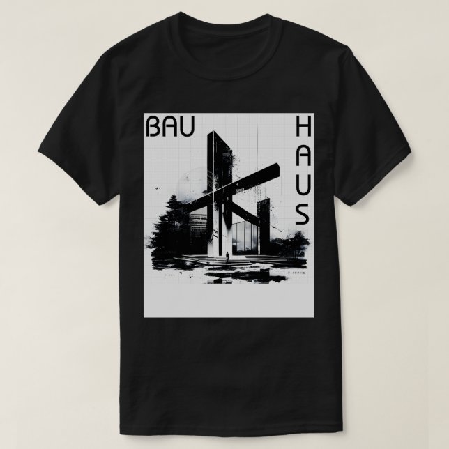 T-shirt Architecture artistique 03 BW (Design devant)