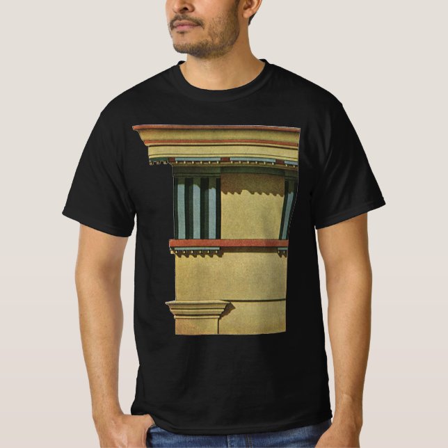 T-shirt Architecture Classique vintage, Temple Entablature (Devant)